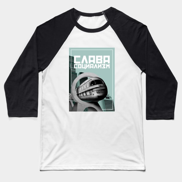 retro future Baseball T-Shirt by ZCardula